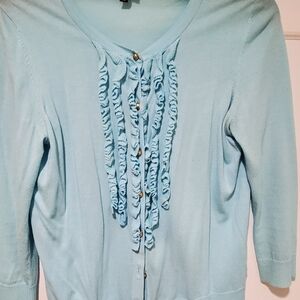 Talbots Light Blue Knit Top